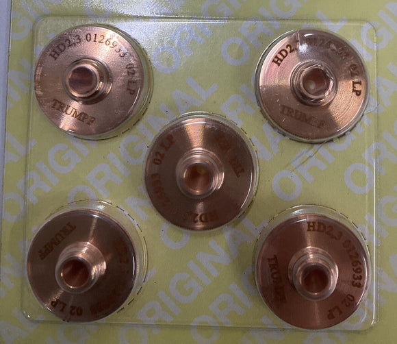 Trumph 0126933  pkg of 5 2.3 mm Laser Nozzle