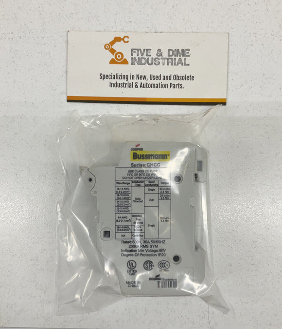 Bussmann CHCC Fuse Block Holder 30 Amp 600V