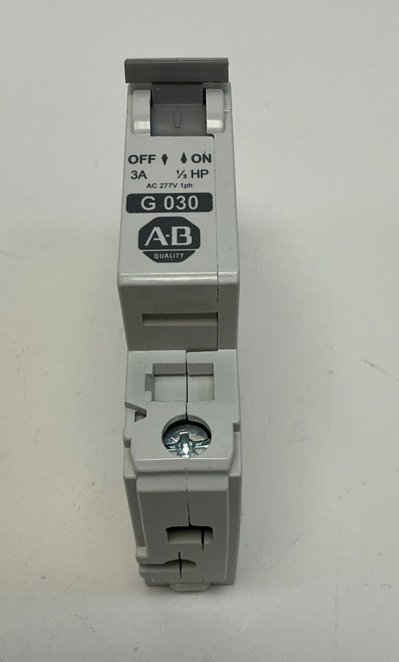 Allen Bradley 1492-CB1G030 Ser. C Circuit Breaker 3A 1/3 HP