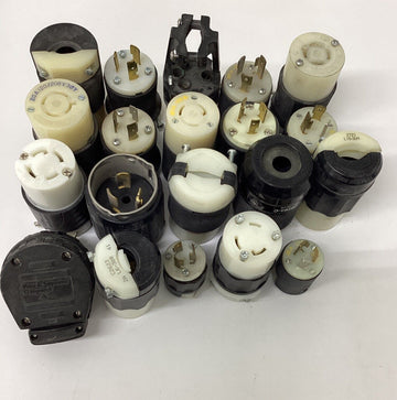 Miscellaneous Hubbell and Legrand Lot of 20 Plugs HBL2413 and more - 0