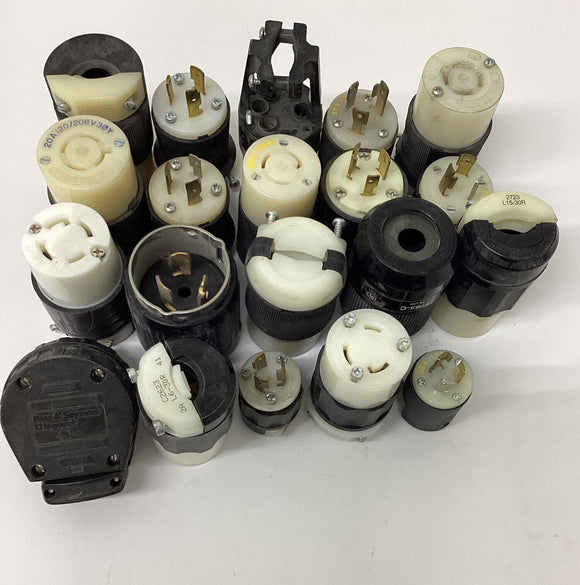 Miscellaneous Hubbell and Legrand Lot of 20 Plugs HBL2413 and more
