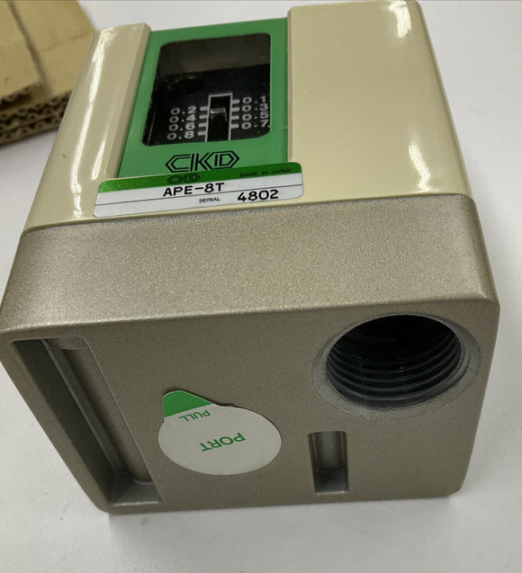 CKD Ape-8T Pneumatic Pressure Switch 125/250 Vac 15A 0.1-0.8 Mpa