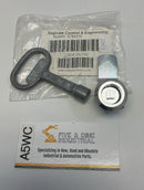 Saginaw 7mm Square Door Latch w/ Key SCE-DL7SC 1/4 Turn-1