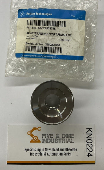 Agilent KAFP250375S Stainless Adapter 3/8 Npt Female NW25