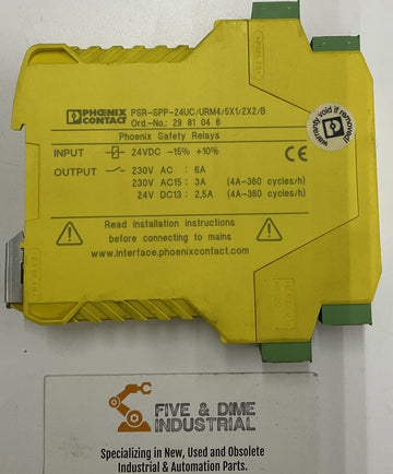 Phoenix Contact PSR-SPP-24UC/URM4/5X1/2X2/B Safety Control Relay - 0