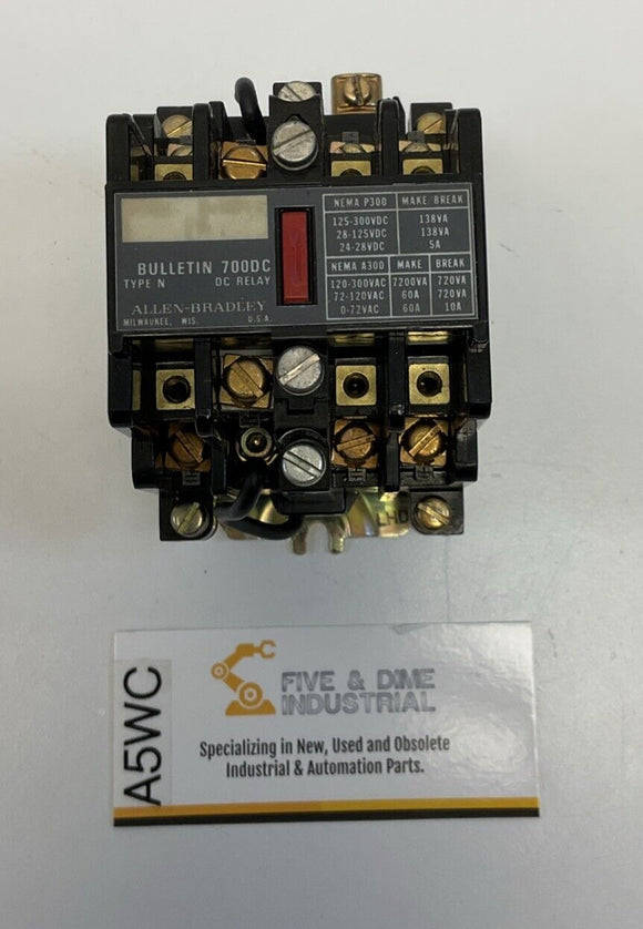 Allen Bradley 700DC-N400Z32 DC Contactor  32VDC Coil