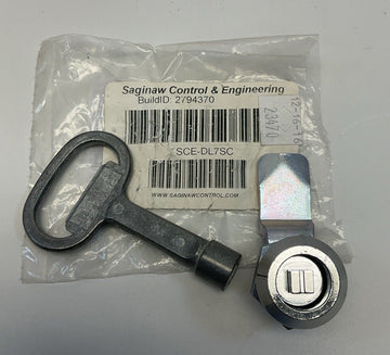 Saginaw 7mm Square Door Latch w/ Key SCE-DL7SC 1/4 Turn - 0