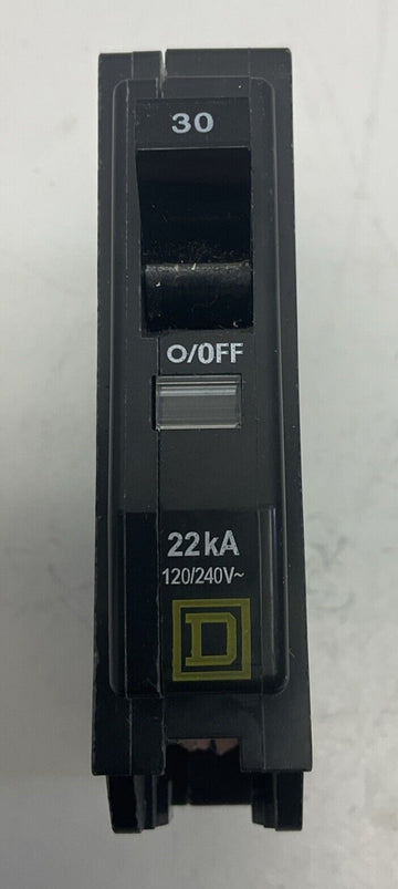 Square D QOB130VH 30-Amp Miniature Circuit Breaker 120/240VAC, 1-Pole - 0