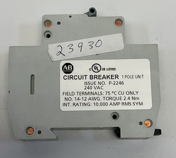 Allen Bradley 1492-SPU1B080 8 Amp, 240 VAC Circuit Breaker