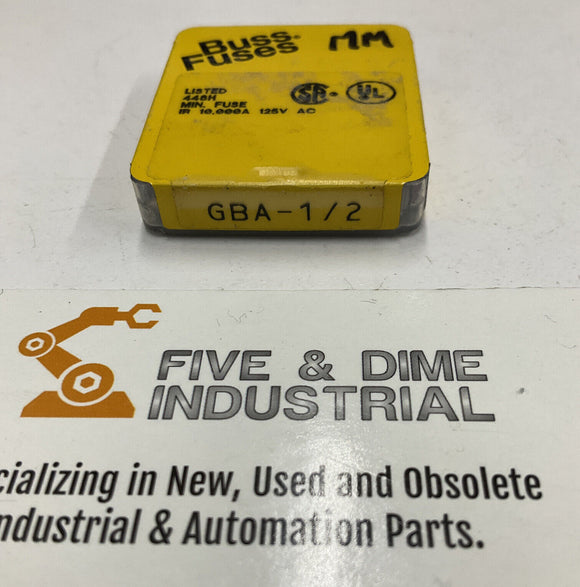 Buss Bussmann GBA-1/2 Fuses Box of 6