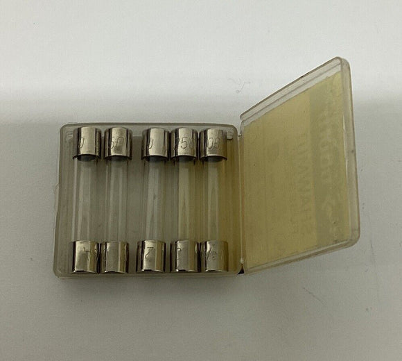 Gould Mersen GGC3/8  Glass Fuses Fast Acting 3/8-Amp 5-Pack