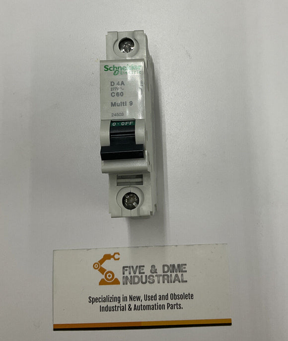 Schneider Electric 24503 Circuit Breaker Multi 9 C60  4A