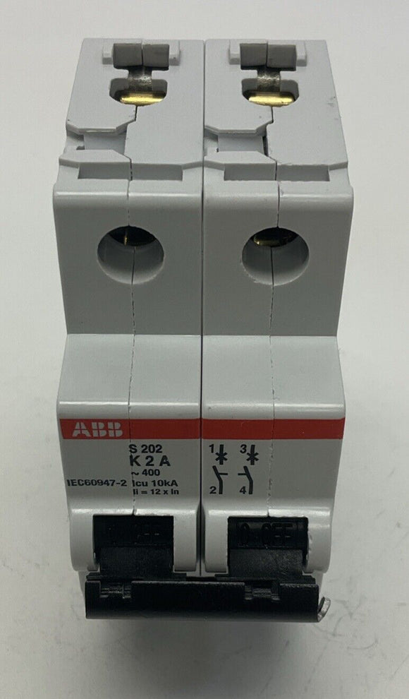 ABB S202-K2 2-Amp Supplementary Circuit Breaker 277/480VAC, 2-Pole
