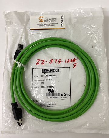 Brad Harrison E66A06011M030 Enet Cable PJ45/RJ45 3-Meters