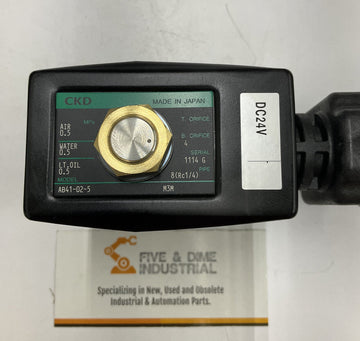 CKD AB41-02-5-M3M-DC24V Solenoid Valve - 0