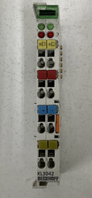 Beckhoff KL3042 2x Analog Input Module 0-20mA, Single Ended, 50 Ohm-4