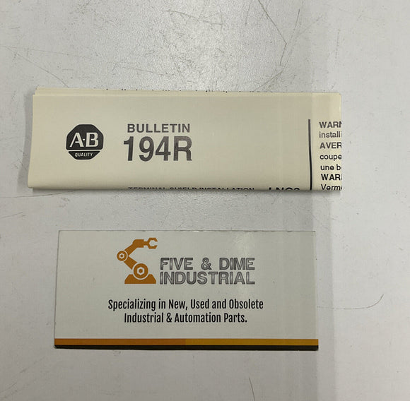 Allen Bradley 194R-LNC3 Terminal Shield Ser. B