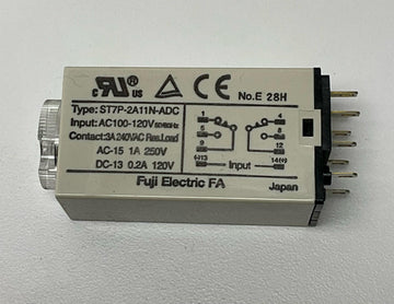 Fuji Electric ST7P-2A11N-ADC Input 100-120 VAC, 8-Pin 0-10 Min Timer Relay - 0