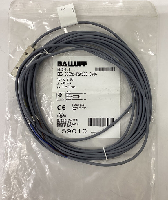 Balluff BES-Q08ZC-PSC20B-BV06 Inductive Sensor 10-30 VDC BES01U1
