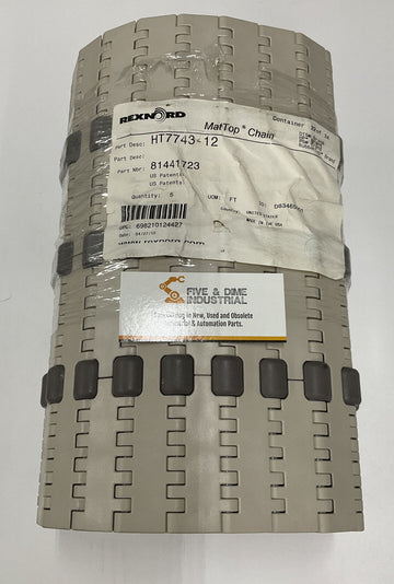 Rexnord 81441723 High Temp MatTop Chain Conveyor HT7743-12