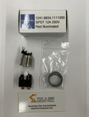 Schurter 1241.6834.1111000 Red Illuminated SPST Switch 12A 250V-1