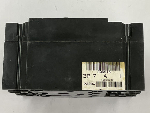 GE TEC36007 Mag-Break Circuit Breaker 7 Amp, 3-Pole, 600 Vac