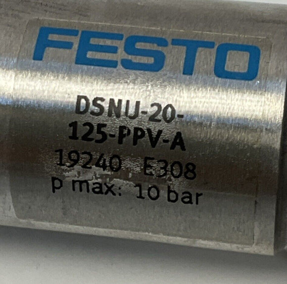 Festo DSNU-20-125-PPV-A Pneumatic Cylinder 20mm Bore, 125mm Stroke 19240