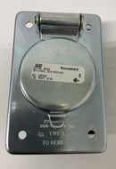 Russellstoll T&B  8004 4P Receptacle 20A@ 600V  30A@ 250V-2