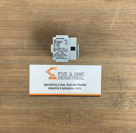 Allen Bradley 195-MA04 Auxiliary Contact Adder Deck