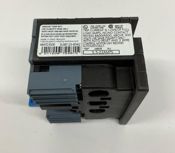Siemens 48ATD3S00 Solid State Overload Relay ESP200  5.5-22A