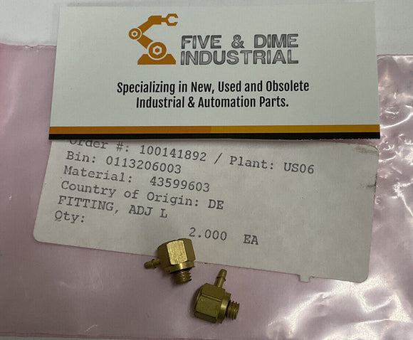 Universal Instruments 43599603 Left Adjusting Fittings 2 Pack