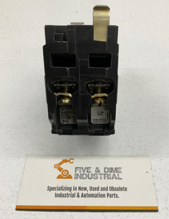 Square D QOB AB-5252 Circuit Breaker Hacr 20A  Lot of 2