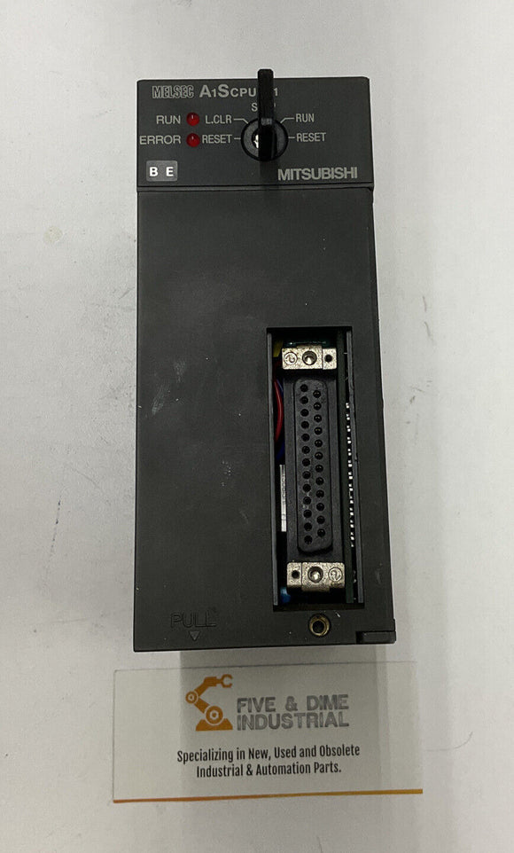 Mitsubishi A1SCPU-S1 CPU PLC, 8k Step Processor w/ Key