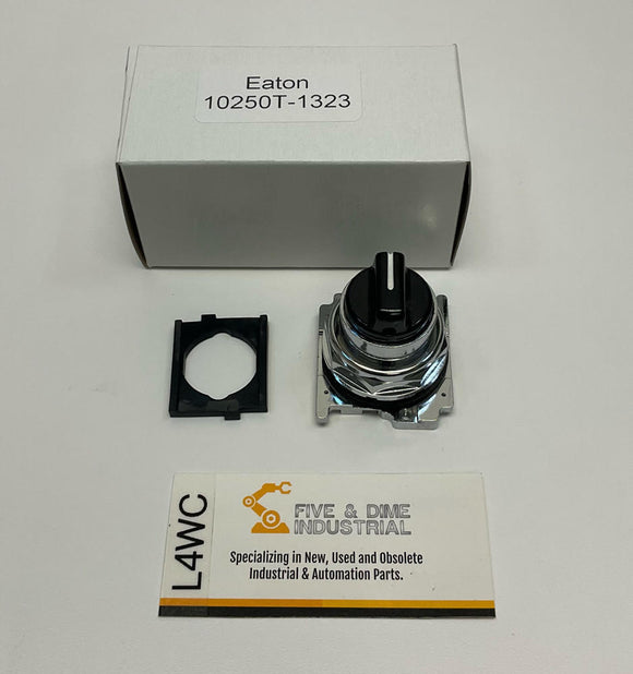 Eaton  10250T-1323  30.5mm Heavy Duty 3-Position  Black Selector Switch