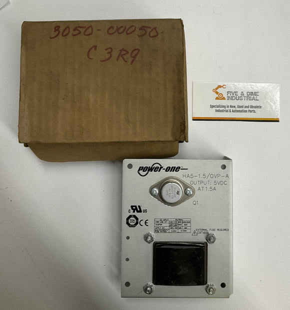 Power-One HA5-1.5/OVP-A 5 Volt 1.5 AMP Power Supply