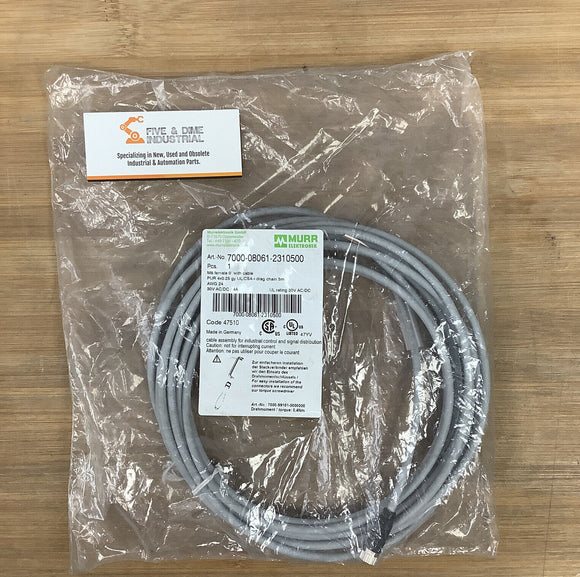 Murr Elektronik 7000-08061-2310500 Female Cable 8M