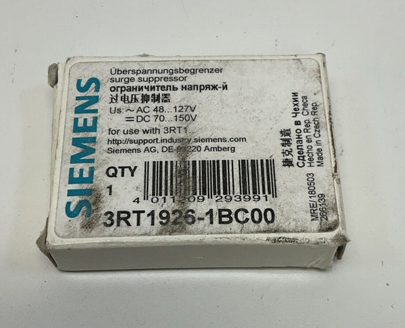 Siemens 3RT1926-1BC00 Surge Suppressor 48-127 VAC 70-150 VDC