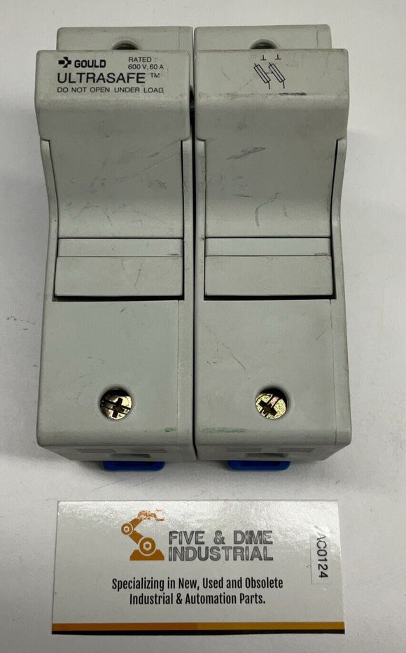 Mersen Gould US6J2 Ultrasafe Din Mount Fuse Holder 2-Pole 600V 60A
