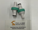 CPC Colder Products NS4D2Z00606 3/8" Barb Valved In-Line Coupling Insert-1