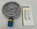 Marsh Bellofram J7648P 2-1/2'' Pressure Gauge 100PSI, 1/4NPT, Glycerin Filled-1