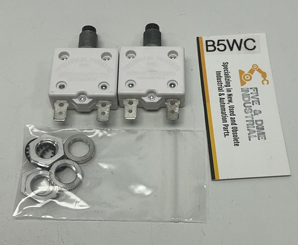 Mechanical Products 1600-114-050 5A  Circuit Breaker 5 Amp Lot of 2