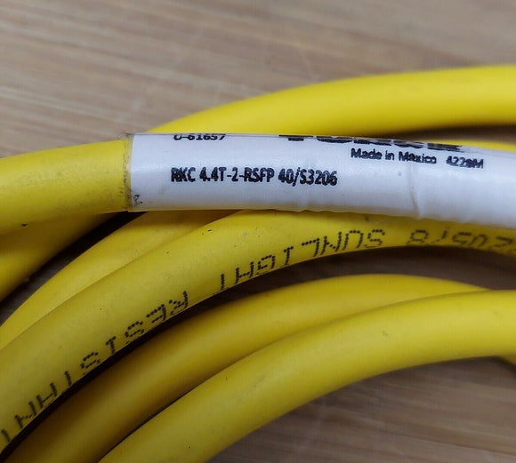 Turck RKC 4.4T-2-RSFP 40/S3206 Cable Cordset U-61657