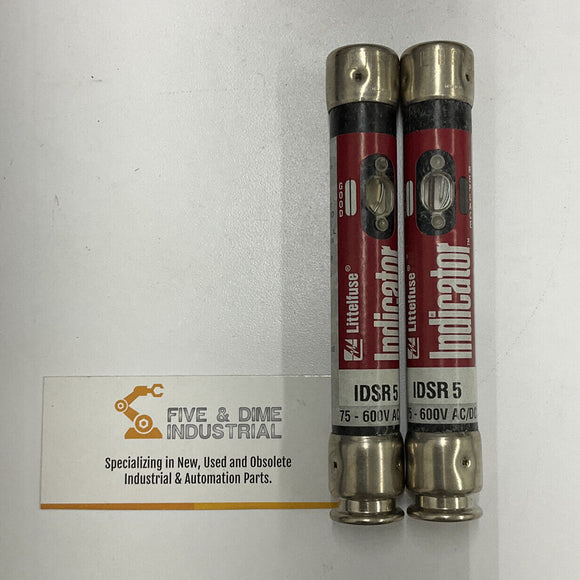Littelfuse Indicator IDSR 5 Lot of 2  600V Fuse