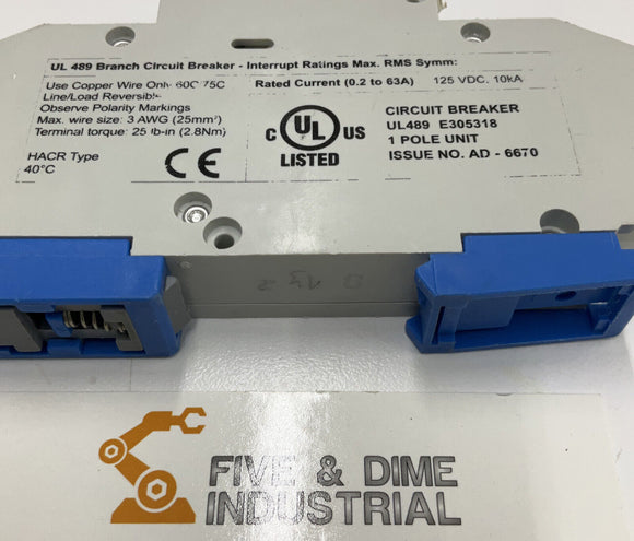 Altech DC Branch Circuit Breaker UL489-C6 6 Amp