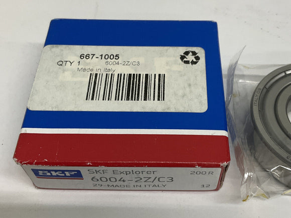 SKF Explorer 6004-2Z-C3 Open Ball Bearing