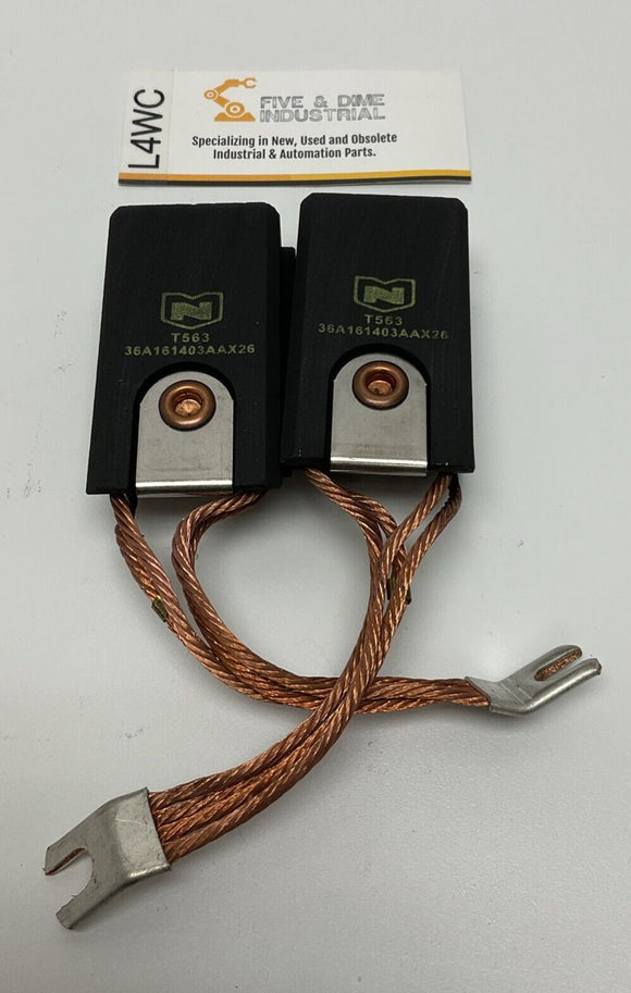 National Carbon 36A161403AAX26 Package of 2 Split Motor Brushes 1 X 1.5 X 2.75"