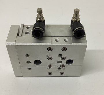 Airtac HLQ16X20S Compact Air Cylinder w/ Flow Valves - 0