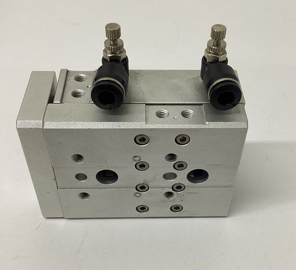 Airtac HLQ16X20S Compact Air Cylinder w/ Flow Valves