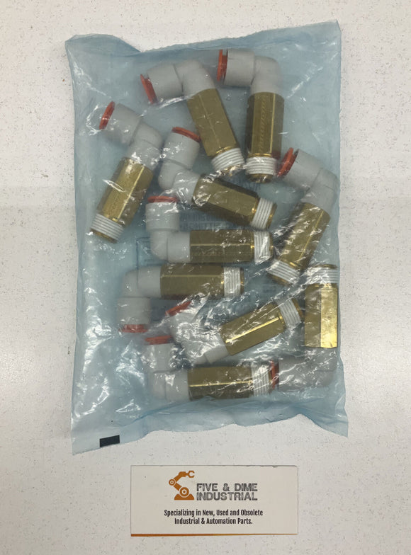 SMC KQ2W11-36S Extended Male Elbow 3/8" Npt X 3/8" OD Tube (Lot of 10)