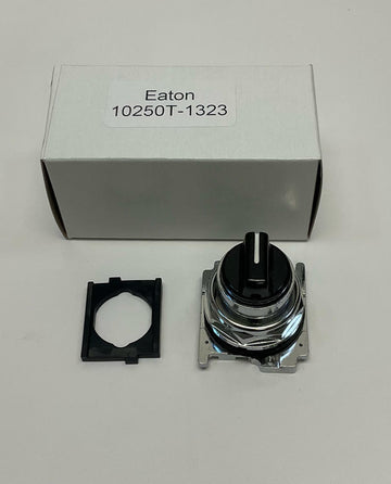 Eaton  10250T-1323  30.5mm Heavy Duty 3-Position  Black Selector Switch - 0